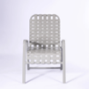 Resort Beasketweave Vinyl Strap Patio Dining Chair - Back - Front