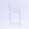 Resort Vinyl Strap Patio Bar Stool - Side White