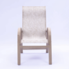 Waterfront Sling Patio High Back Dining Chair - Front