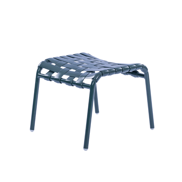 Coast Basketweave Vinyl Strap Poolside Ottoman