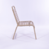 Coast Vinyl Strap Armless Patio Dining Chair - Side