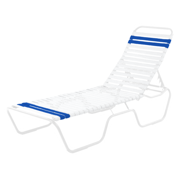 Picture of Sanibel Vinyl Strap Chaise Lounge with Aluminum Frame - 24 lbs.