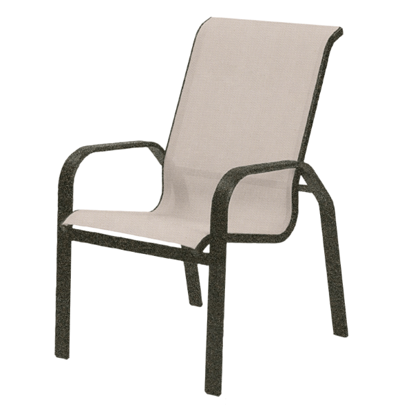 Picture of Maya Sling Hi-Back Dining Chair with Aluminum Frame - 14 lbs.