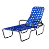 Picture of Sanibel Basketweave Full-Body Vinyl Strap Chaise Lounge - 24 lbs.