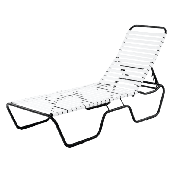 Picture of Sanibel Vinyl Strap Chaise Lounge with Aluminum Frame - 24 lbs.