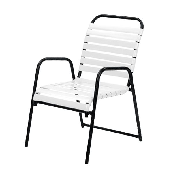 Picture of Sanibel Vinyl Strap Dining Chair with Aluminum Frame -  12 lbs.
