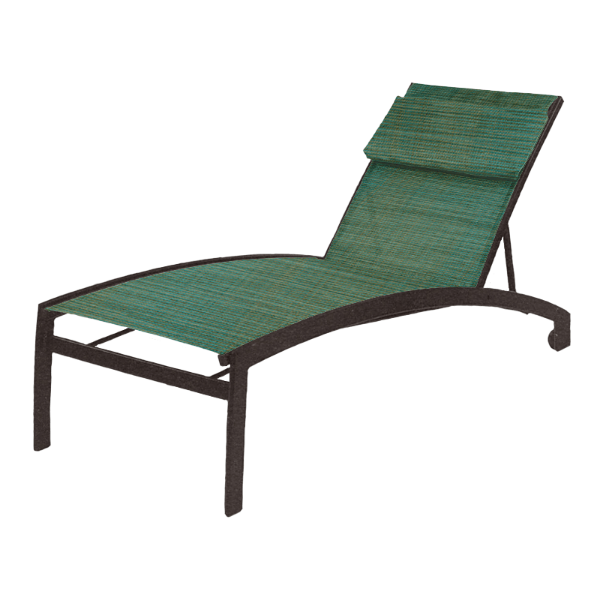Picture of Vision Sling Chaise Lounge with Wheels and Aluminum Frame - 20 lbs.