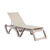 Jamaica Beach  Plastic Resin Sling Stackable Chaise Lounge