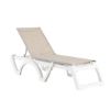 Jamaica Beach  Plastic Resin Sling Stackable Chaise Lounge