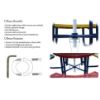 Picture of UBrace® Umbrella Brace for use with a table and umbrella to prevent flying umbrellas