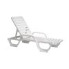 Picture of White Bahia Plastic Resin Chaise Lounge, 30 lbs.