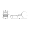 Picture of Polywood Nautical Recycled Plastic Chaise Lounge with Arms