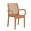Astoria Stacking Armchair with Technopolymer Frame - Teakwood