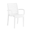 Astoria Stacking Armchair with Technopolymer Frame - White