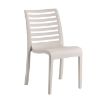 Astoria Stacking Armless Side Chair with Technopolymer Frame - Linen