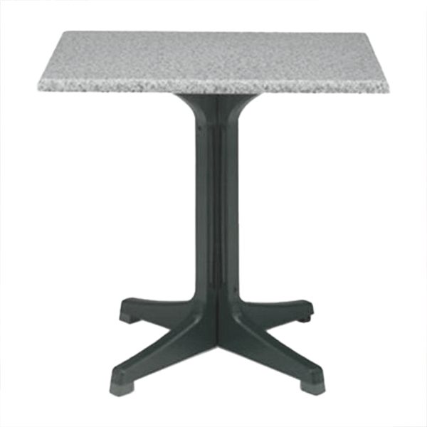 24' Melamine Table Top with Resin or Aluminum Base