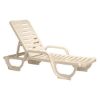 Sandstone French Taupe Bahia Plastic Resin Chaise Lounge