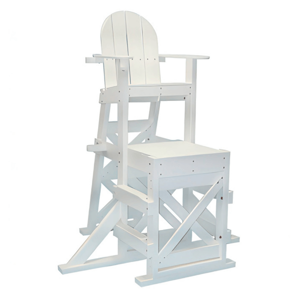 50” Seat Height Recycled Plastic Medium Lifeguard Chair with Side Steps