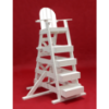 60” Seat Height Recycled Plastic Beach Lifeguard Chair with Steps - Lifestyle