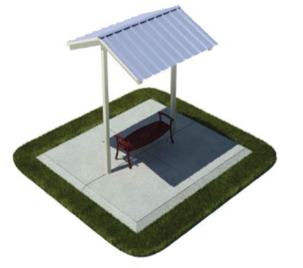 9' x 8'  Foot All-Steel Gable Mini Shelter