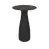 Baobab L 28” Round Bar Height Dining Table - Black/Black Marble