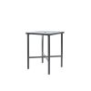 Cabana 30" square patio bar height table in Graphite finish, outdoor dining table with umbrella hole.