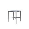 Cabana 30" square patio counter height table in Graphite finish, outdoor dining table with umbrella hole.