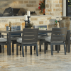 85" x 42" Rectangular Palermo Patio Dining Table with Seating – Modern Outdoor Dining for Resorts and Patios