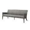 Siena wicker patio sofa in fog smoke finish with sleek modern lines.