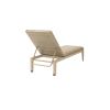 Back view of Siena wicker chaise lounge in Barley Flax finish showing adjustable support.