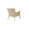 Back view of Siena wicker patio club chair in Barley Flax weave
