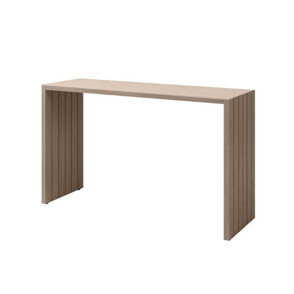 Bari 60″ x 19″ Flax Counter Height Patio Table for Resorts and Patios