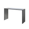 Bari 60″ x 19″ Graphite Patio Counter Height Table for Commercial Outdoor Spaces