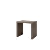 Bari 22″ x 16″ Patio Side Table in Hickory Aluminum Finish for Resorts and Patios