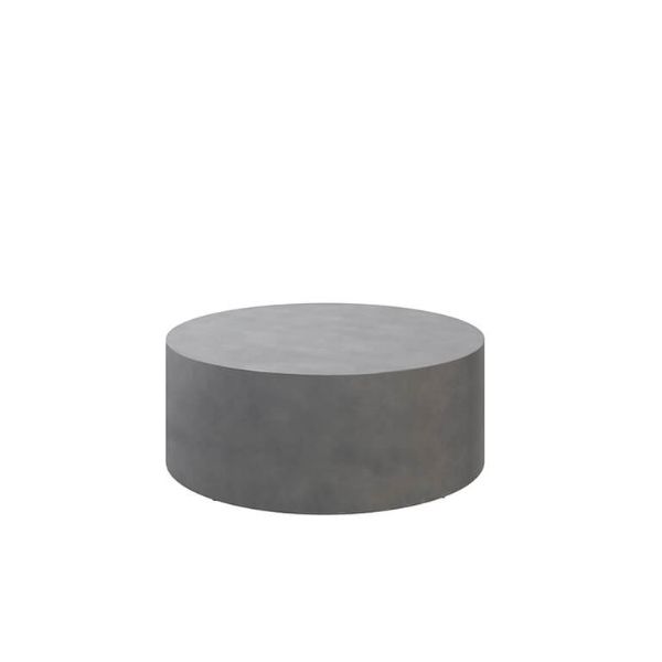 Bellino 42″ Round Patio Chat Table in Concrete Finish with Modern Style