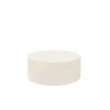 Bellino 42″ Round Patio Chat Table in Ivory Finish for Outdoor Seating Areas