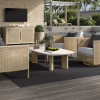 Forano Bellino Ivory Coffee Table with Flax Base in Patio Lounge