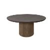 Hampton 65″ Round Outdoor Dining Table with iron top and sable base