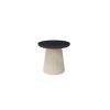 20″ round Pompano Aspen patio side table with shell base and onyx top