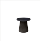 Pompano Aspen 20″ round side table with slate base and onyx stone top