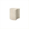 Modern Tahoe Patio End Table in Shell Finish for Outdoor Seating Areas