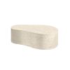 Tahoe 54″ x 36″ coffee table in shell finish for coastal patio seating arrangements