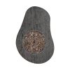 Tahoe 54" x 35" Slate Patio Fire Pit Table top view with decorative fire glass