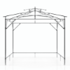 10' x 10' Marella cabana structural frame with extruded aluminum construction and double vent roof system designed to support full privacy wall panels for commercial outdoor cabana installations
