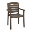 Acadia Classic Plastic Resin Stacking Armchair - Bronze	