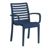 Astoria Stacking Armchair with Technopolymer Frame - Navy Blue	