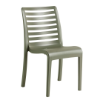 Astoria Stacking Armless Side Chair with Technopolymer Frame - Forest Green 