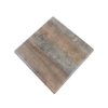 Square molded melamine tabletop with mixed wood design for outdoor dining sets