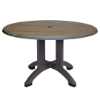 Atlanta 42” Round Pedestal Table with Umbrella Hole