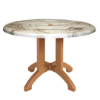 Atlanta 42” Round Pedestal Table with Umbrella Hole